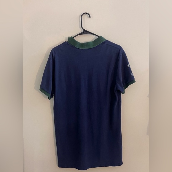 Ralph Lauren Men's Polo Shirt in Navy and Green Preppy Classic Casual School - Picture 2 of 8